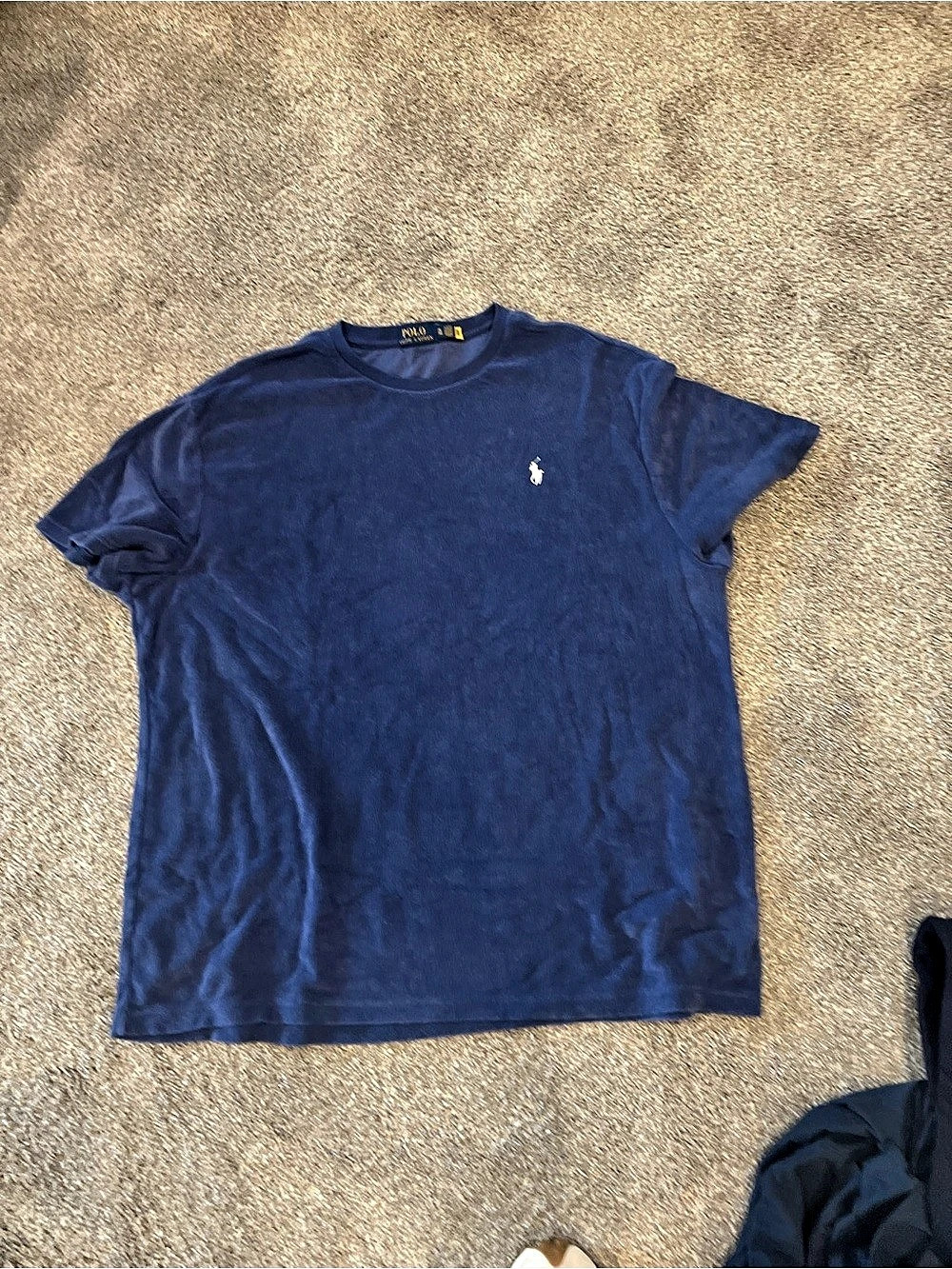 Polo Ralph Lauren Terry Short-Sleeve T-Shirt Blue XL